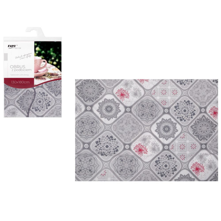 Obrus z podbiciem 130x180cm wzór 6 RAVI